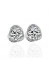 Boucles d'oreilles diamant Moissanite florale