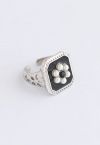 Bague en argent Perle Marguerite