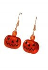 Boucles d'Oreilles d'Halloween en Résine Citrouille