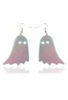 Boucles d'oreilles couleur laser fantôme translucide