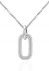 Collier de diamants Rectangle Full Moissanite