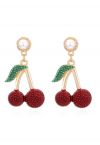 Boucles d'oreilles Sweet Cherry Diamond Pearl