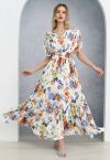 Robe longue plissée Vernal Blossom