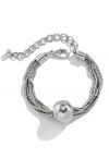 Bracelet chaîne multicouche en argent