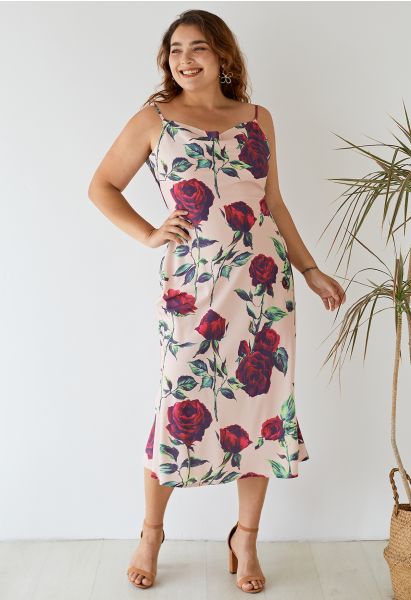 Robe caraco Glorious Red Rose