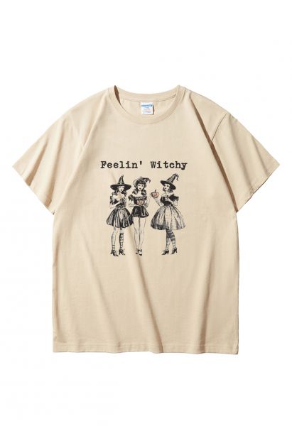 T-shirt à motif girly « Feelin' Witchy »