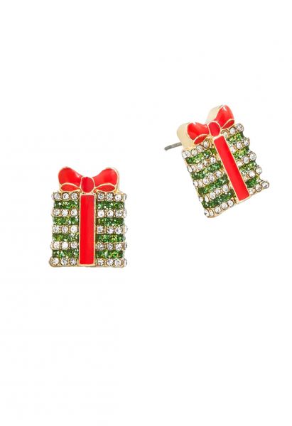 Coffret cadeau de Noël Boucles d'oreilles strass