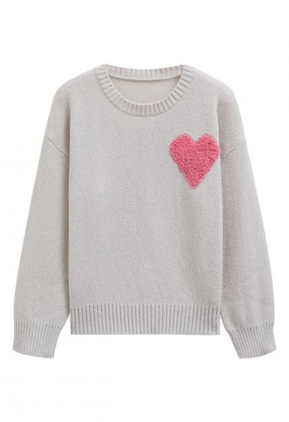 Pull ras du cou en maille jacquard Only Love