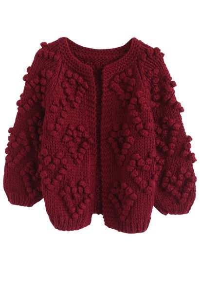 Tricotez votre Amour Cardigan bordeaux