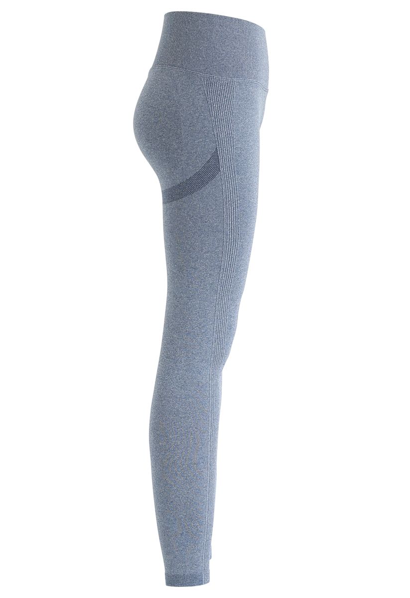 Legging ajusté taille haute Butt Lift en bleu poussiéreux