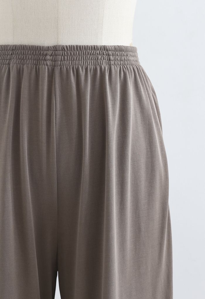 Pantalon de survêtement Normcore avec poches latérales en marron