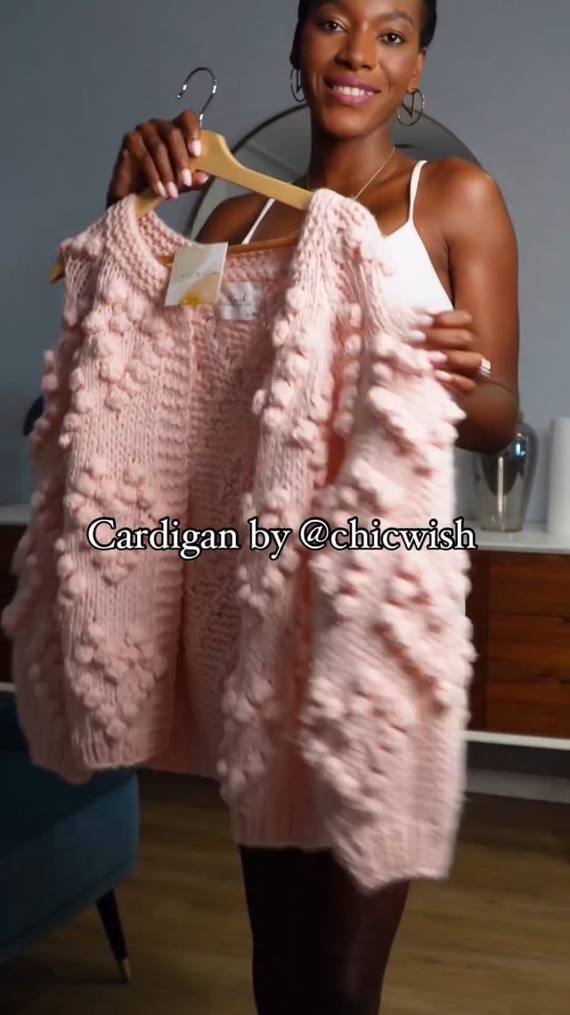 Tricotez votre Amour Cardigan rose