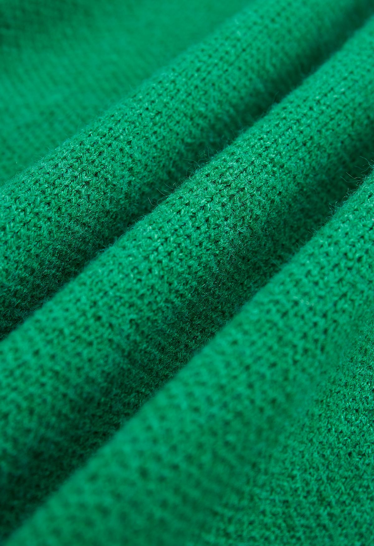 Cardigan à double boutonnage de couleur contrastée en vert