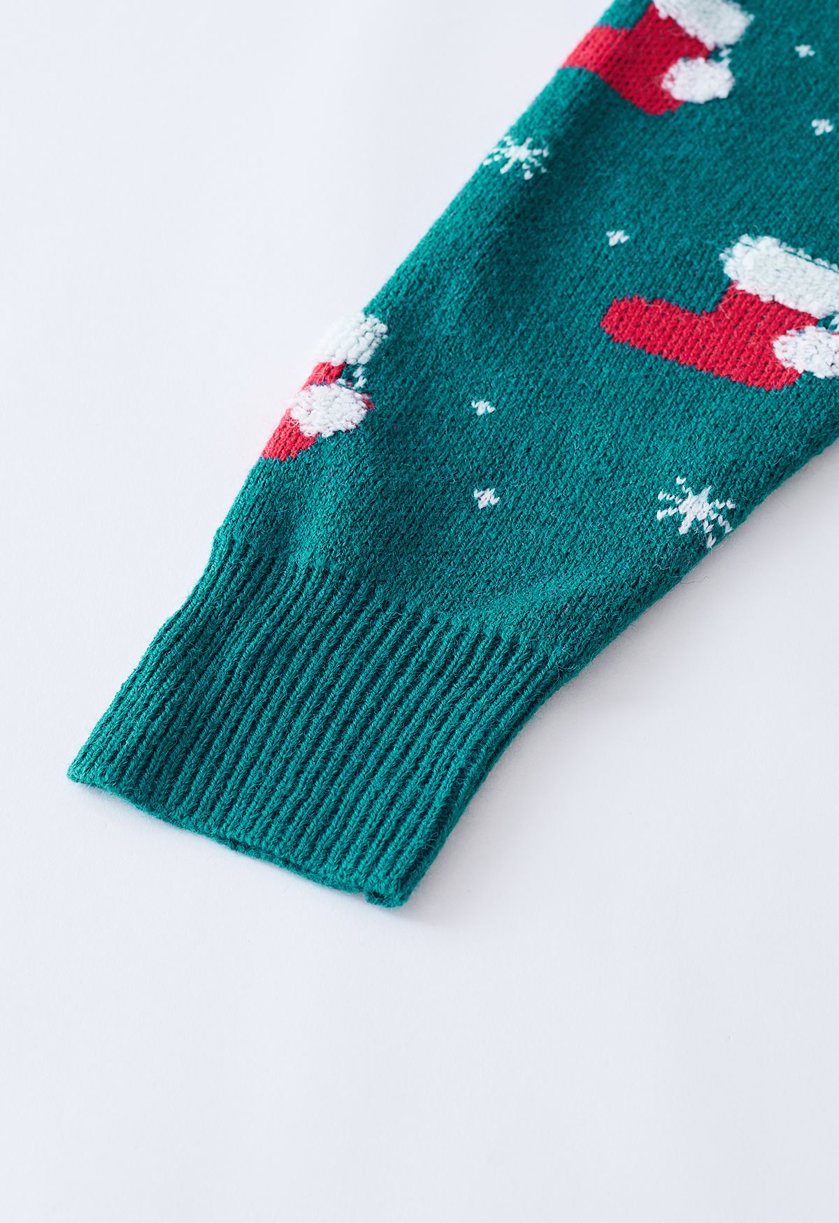 Chandail en tricot de flocon de neige avec bas de Noël