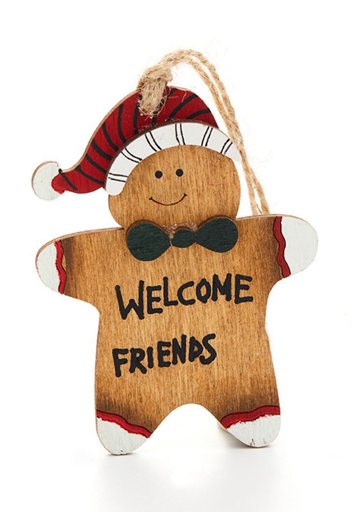 Ornement de Noël Happy Gingerbread Friends