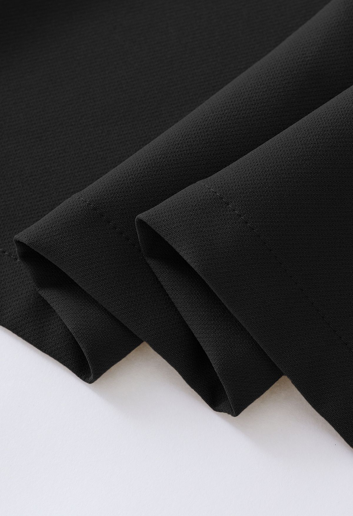 Robe blazer à double boutonnage à manches superposées en maille en noir