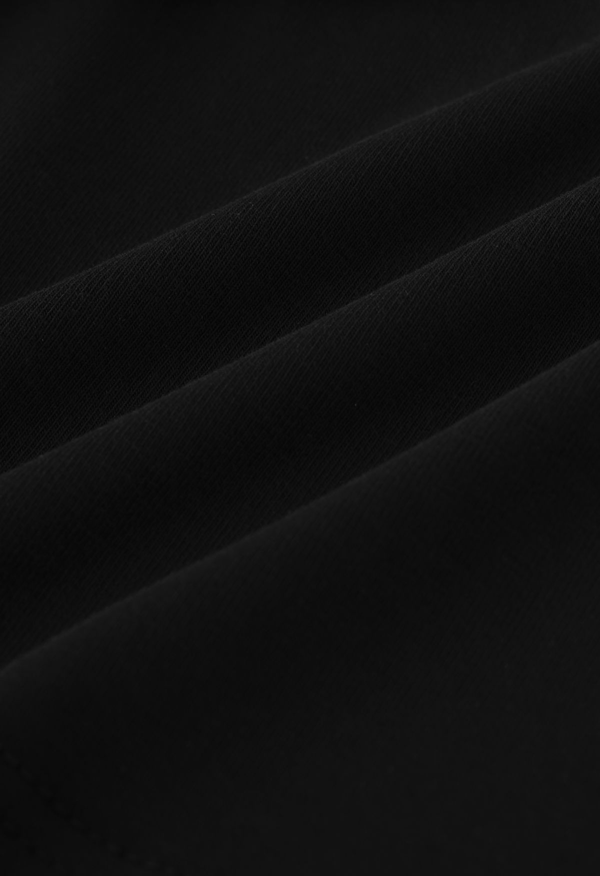 Haut en coton croisé à épaules dénudées en noir