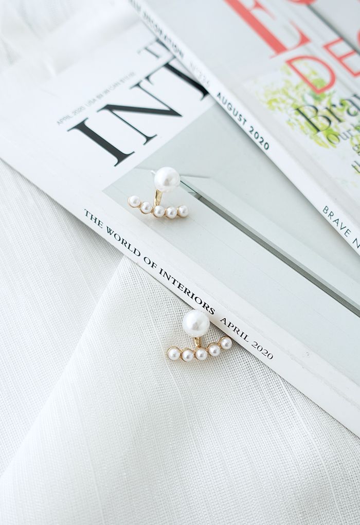 Boucles d'oreilles à garniture de perles distinctives