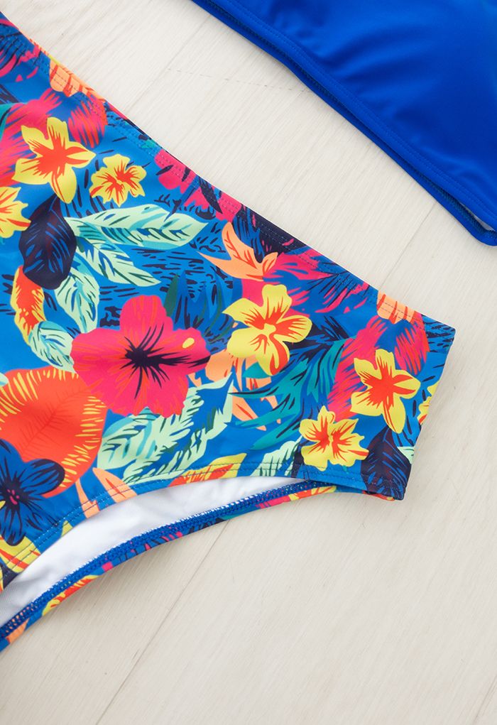 Ensemble de bikini camisole à imprimé floral aquarelle