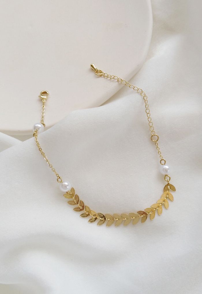 Bracelet de perles en forme de blé