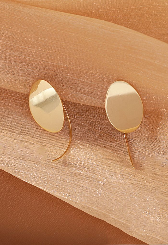 Boucles d'oreilles de forme ovale Simplicity
