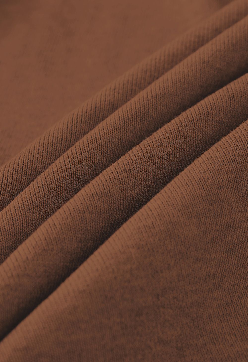 Cardigan en tricot à taille nouée à revers larges en marron