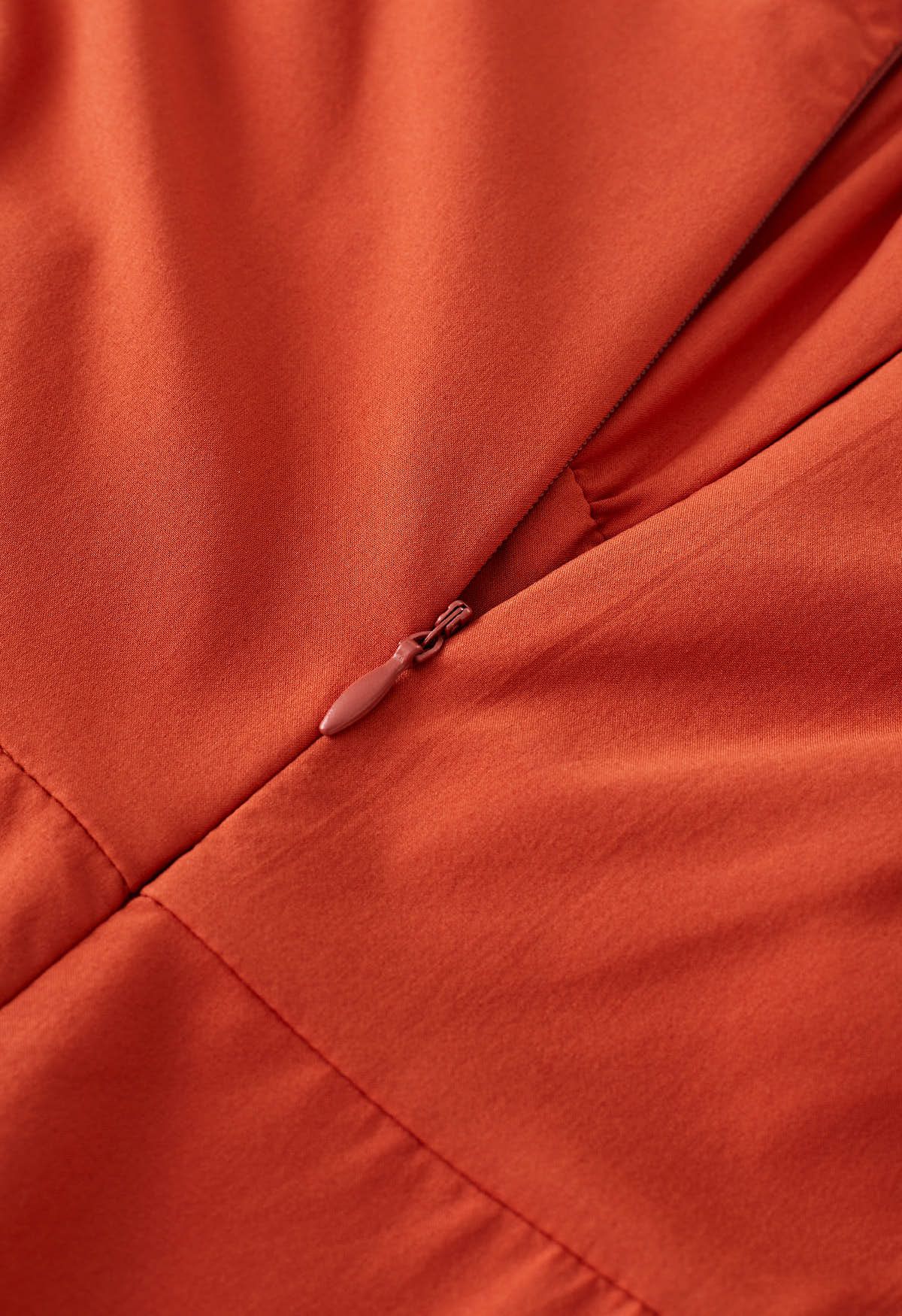 Frais Combinaison courte à épaules dénudées et nouée dans le dos en Orange