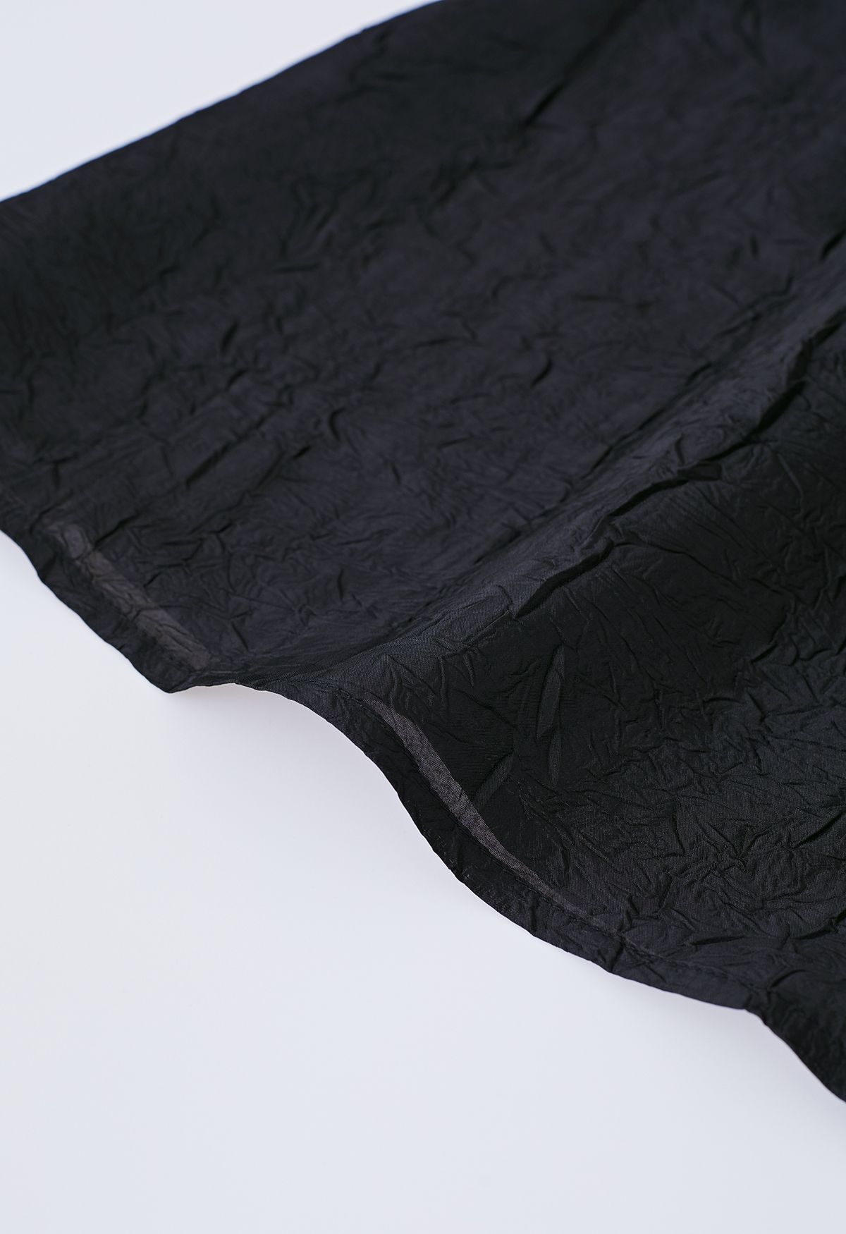 Robe sans manches en tricot à texture épissée en noir