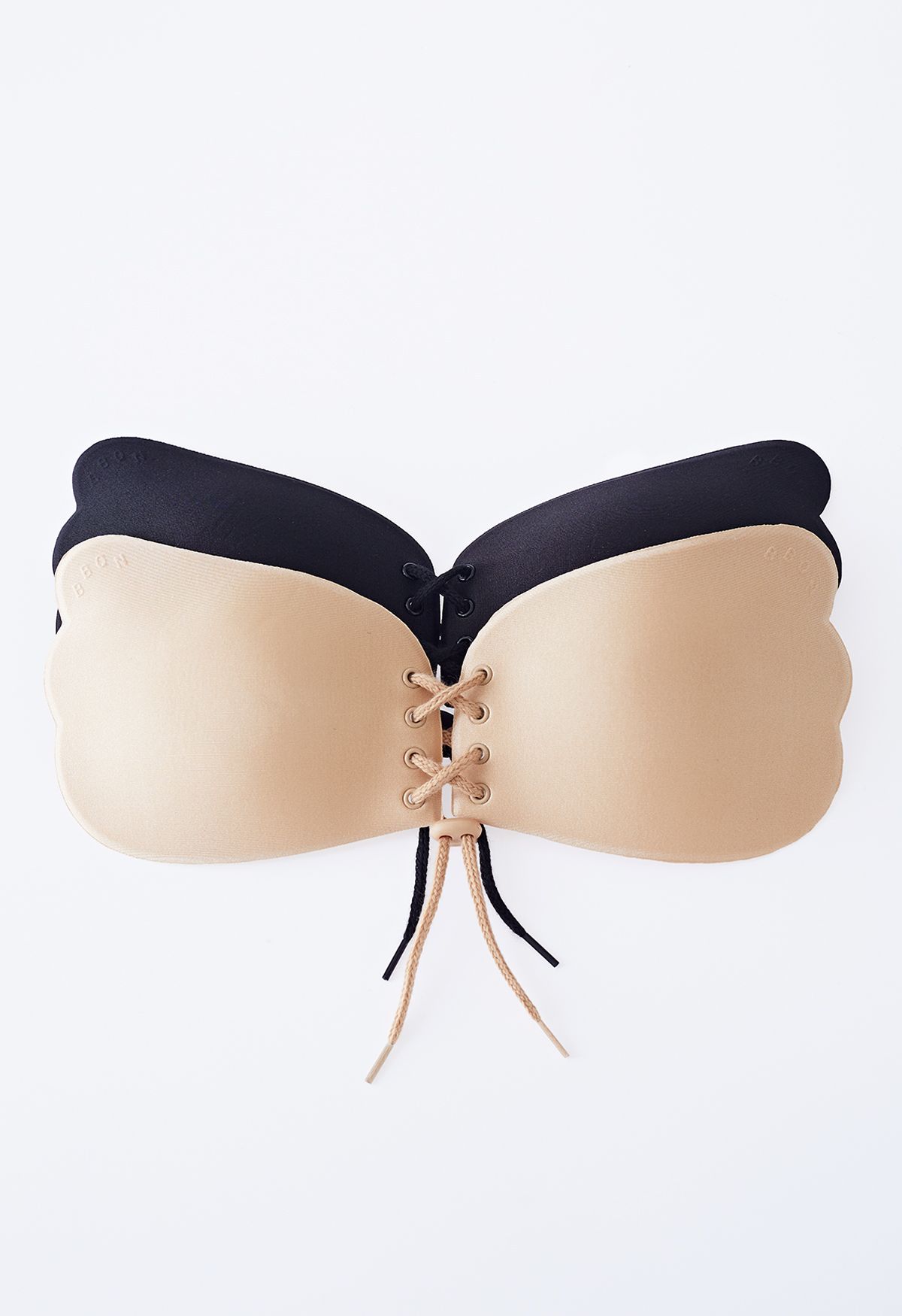 Soutien-gorge push-up collant nude avec cordon de serrage