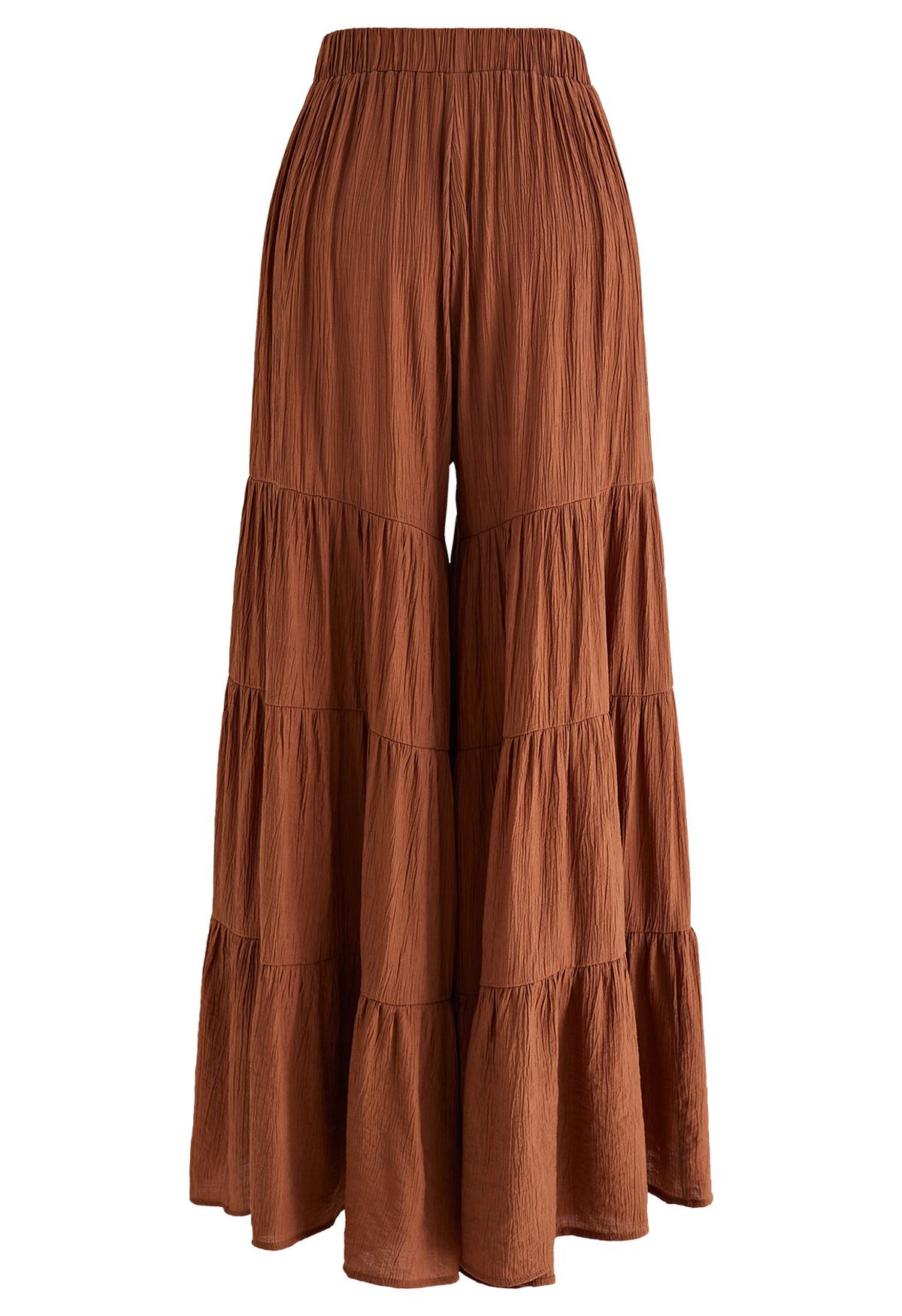 Pantalon large Sunny Days en caramel