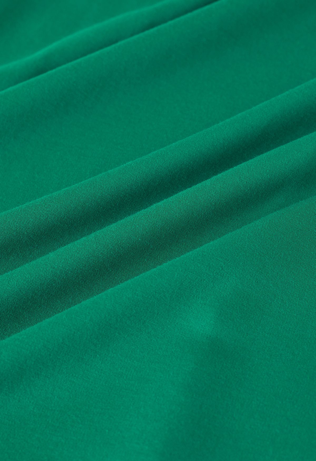 Robe sans manches à col drapé et taille froncée en vert