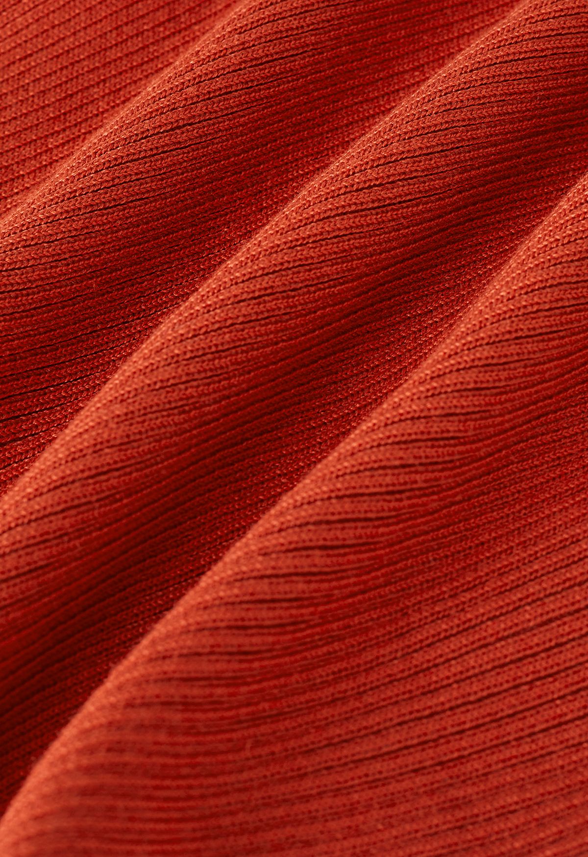 Débardeur en tricot à taille nouée en orange