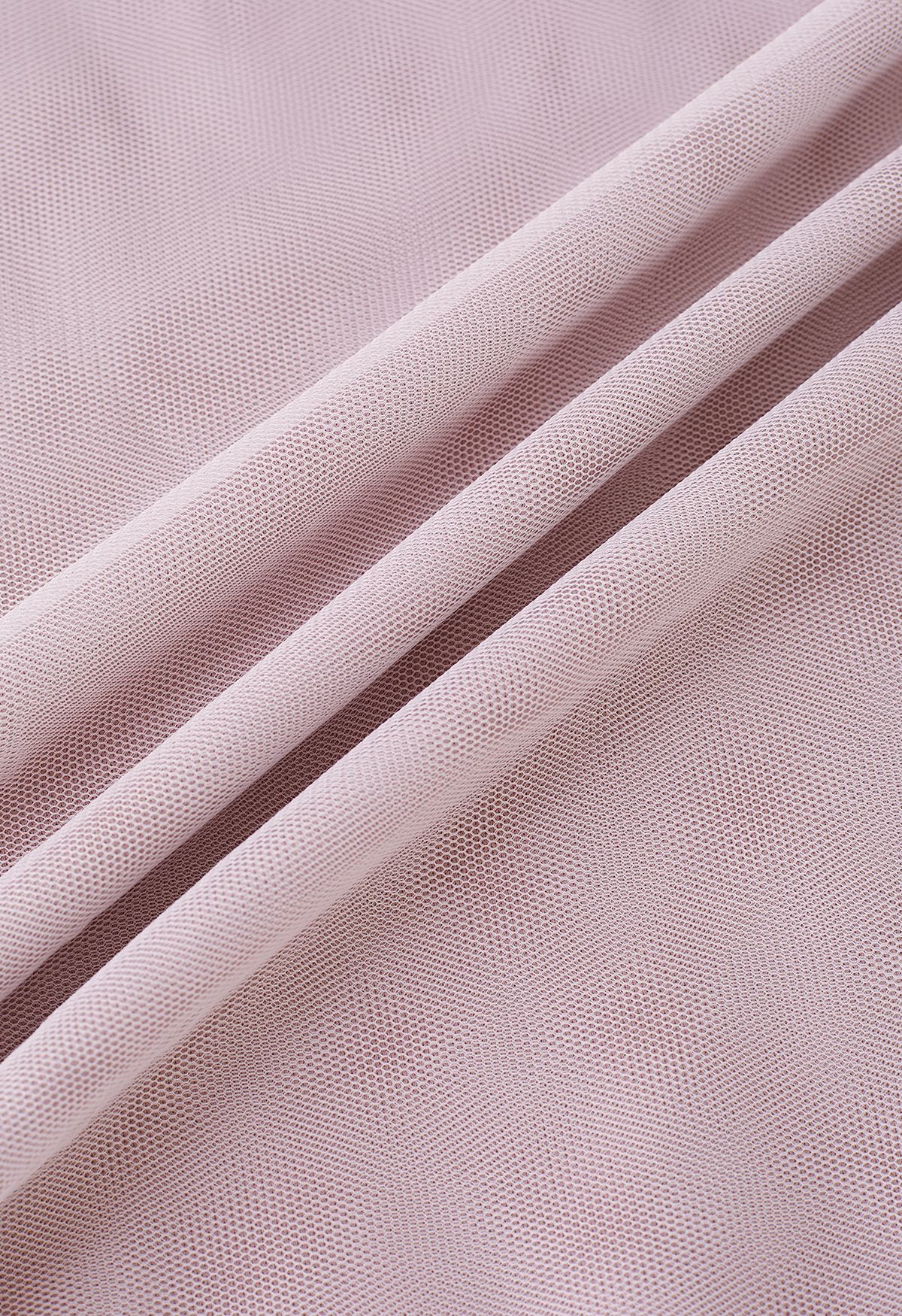 Robe en tulle à mailles croisées à dos ouvert en rose
