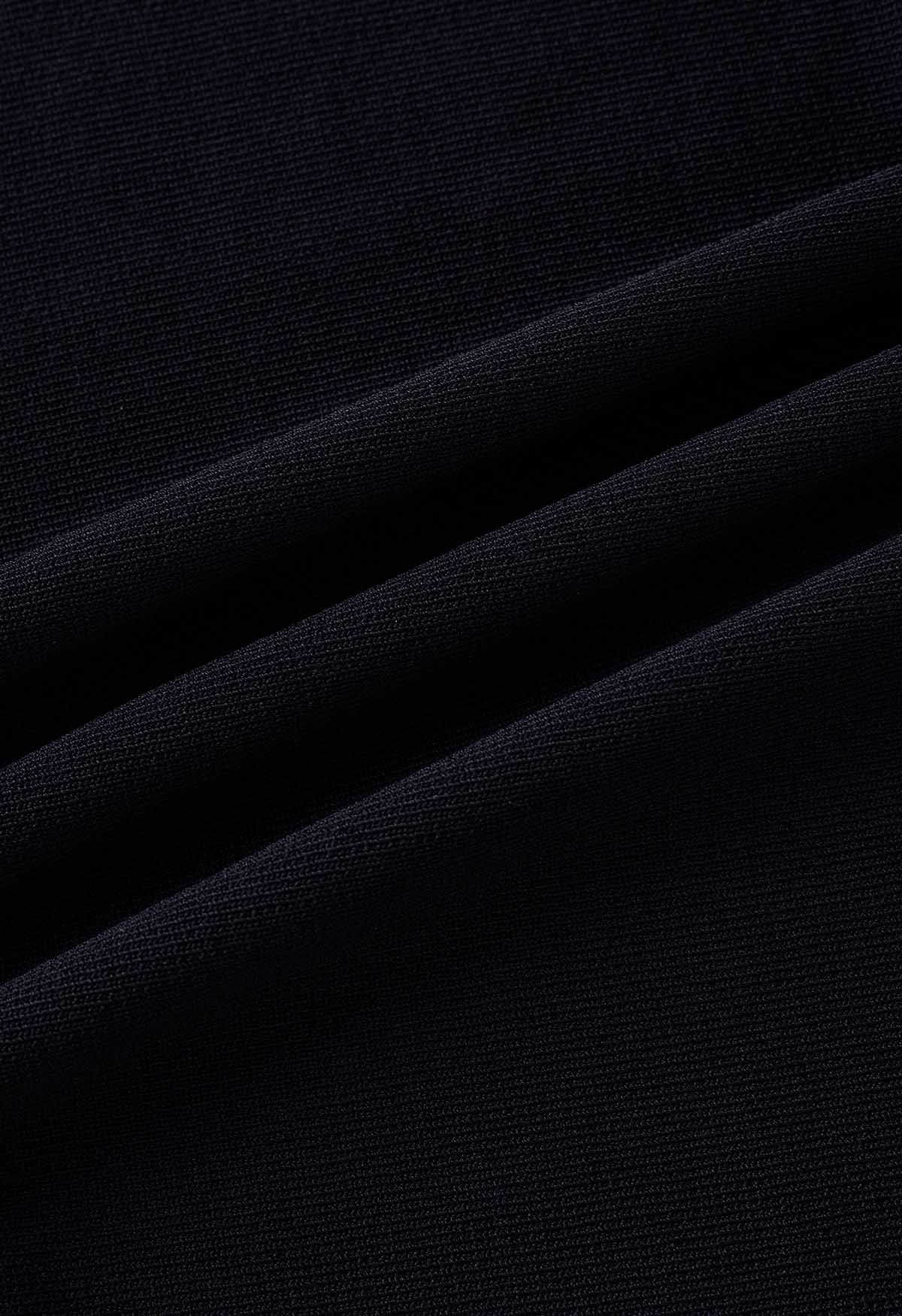 Ode to Simplicity Knit Cami Dress en Noir