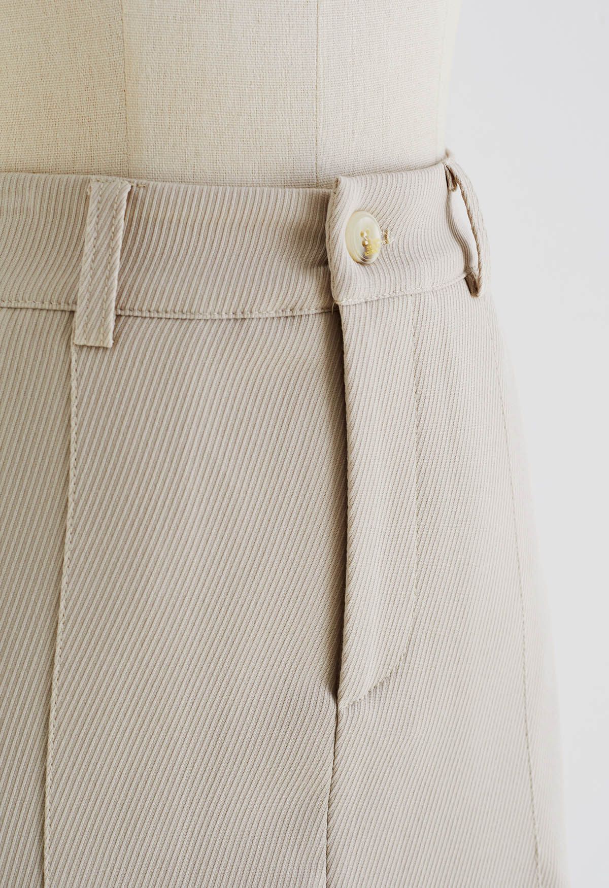 Jupes-shorts à ceinture texturées avec poches fonctionnelles