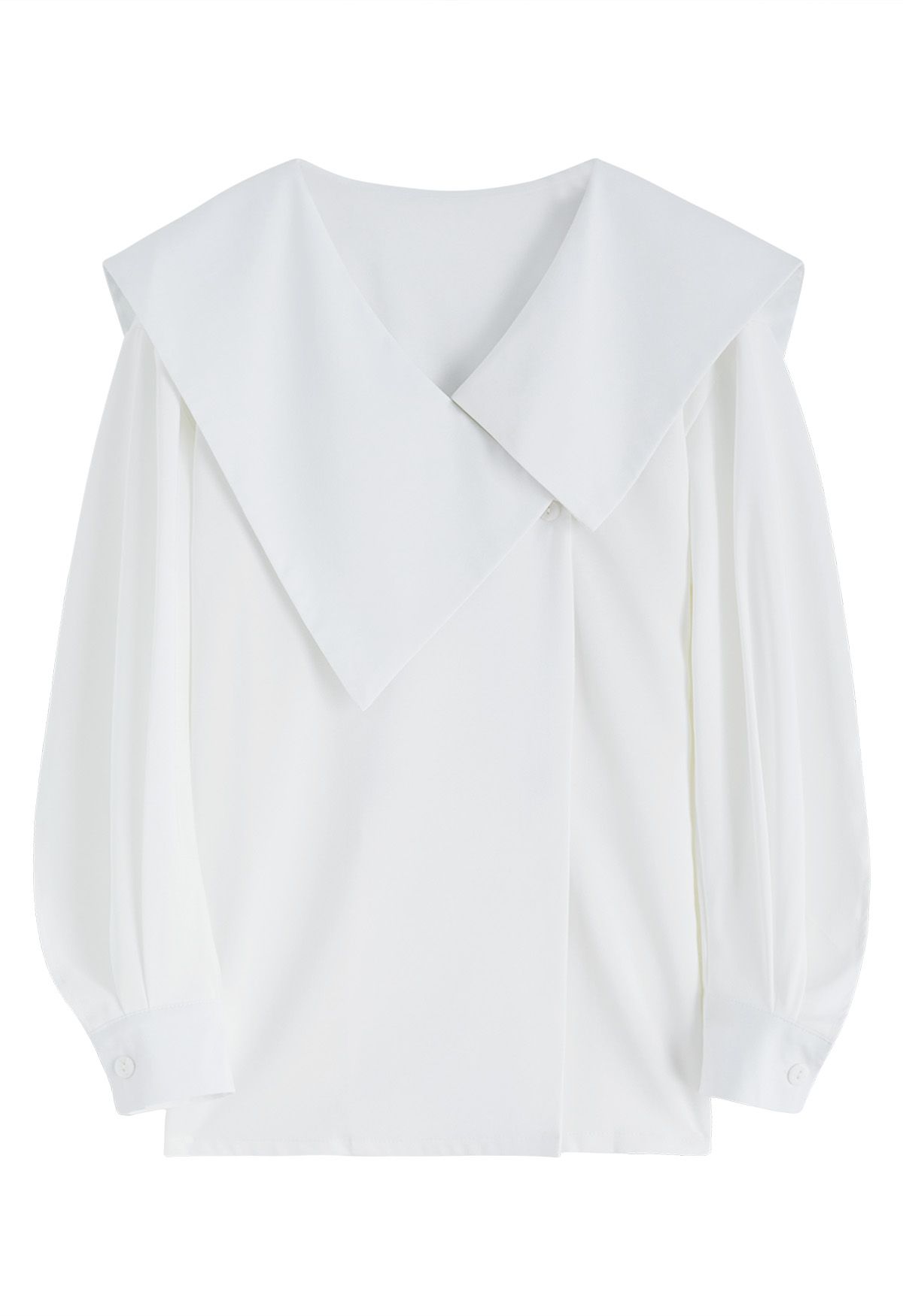 Chemise Asymétrique à Col Rabattu