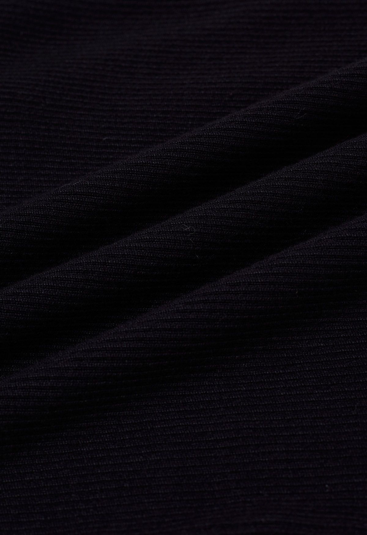 Haut en tricot color block à col carré en noir
