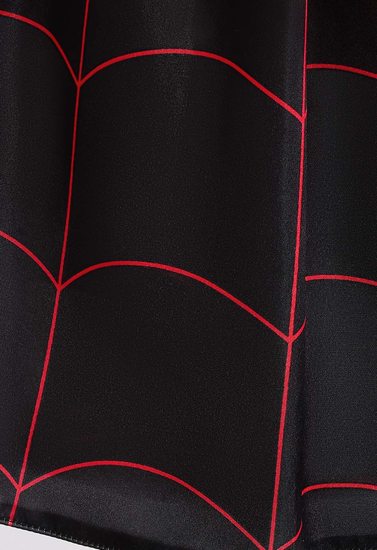 Robe sans manches en tulle avec nœud papillon araignée noire pour enfants avec sac à main