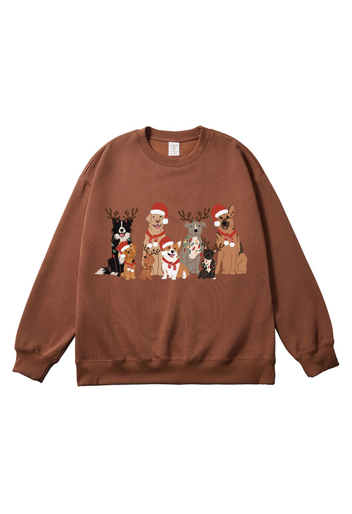 Sweat-shirt imprimé dessin animé famille d'animaux