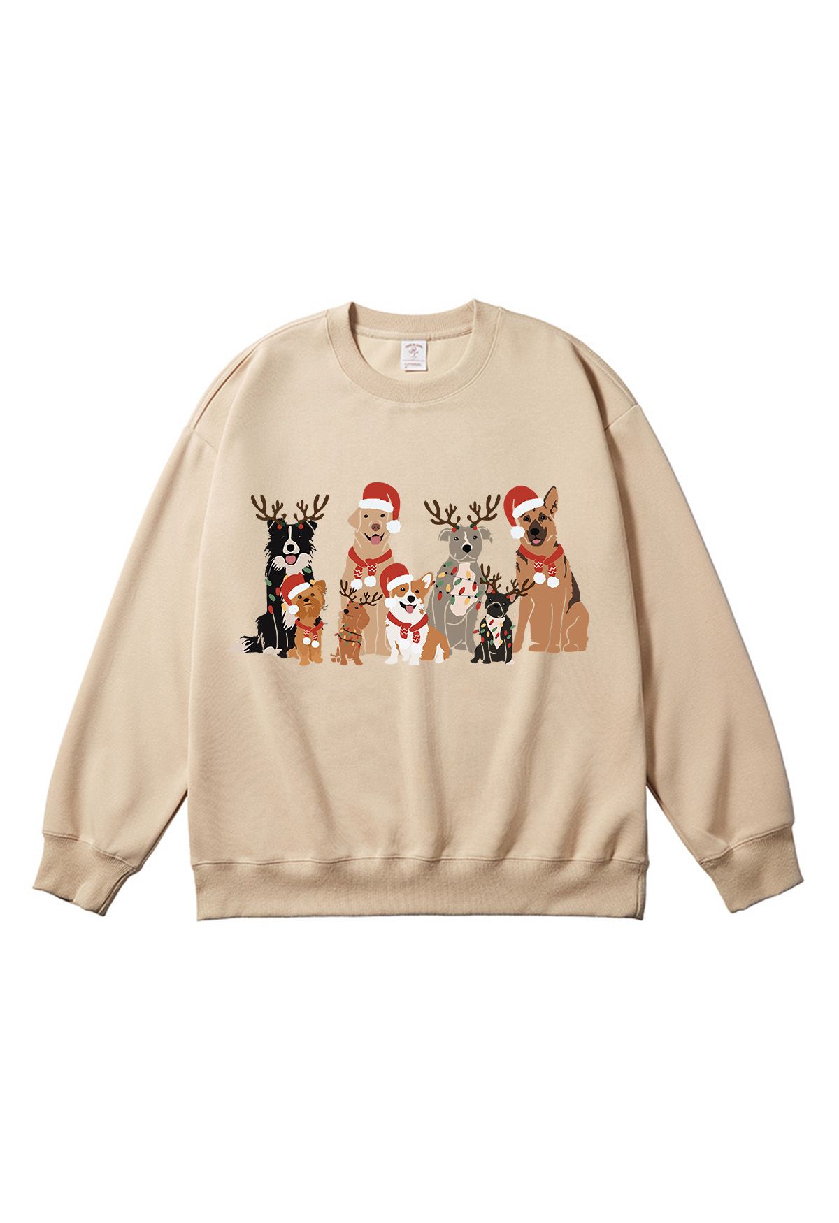 Sweat-shirt imprimé dessin animé famille d'animaux