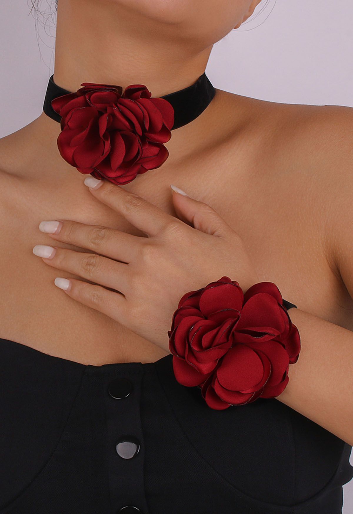 Bracelet Rose Romantique Exagéré