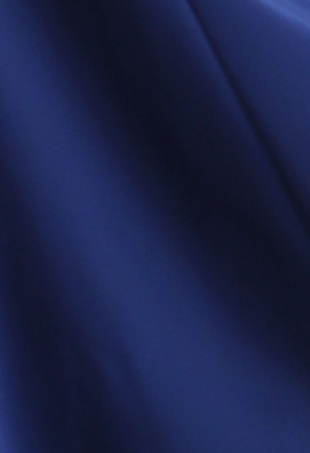 Robe sirène à une épaule et double bretelle en bleu marine
