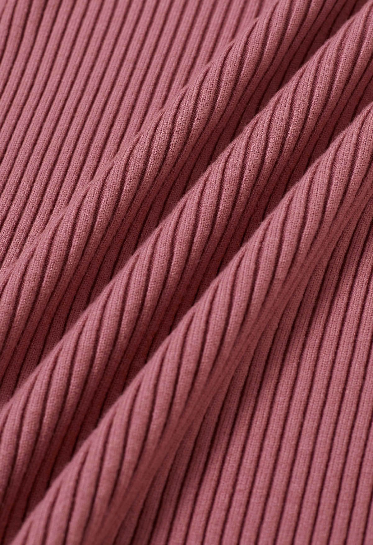 Pull polyvalent en tricot côtelé à col roulé en baie