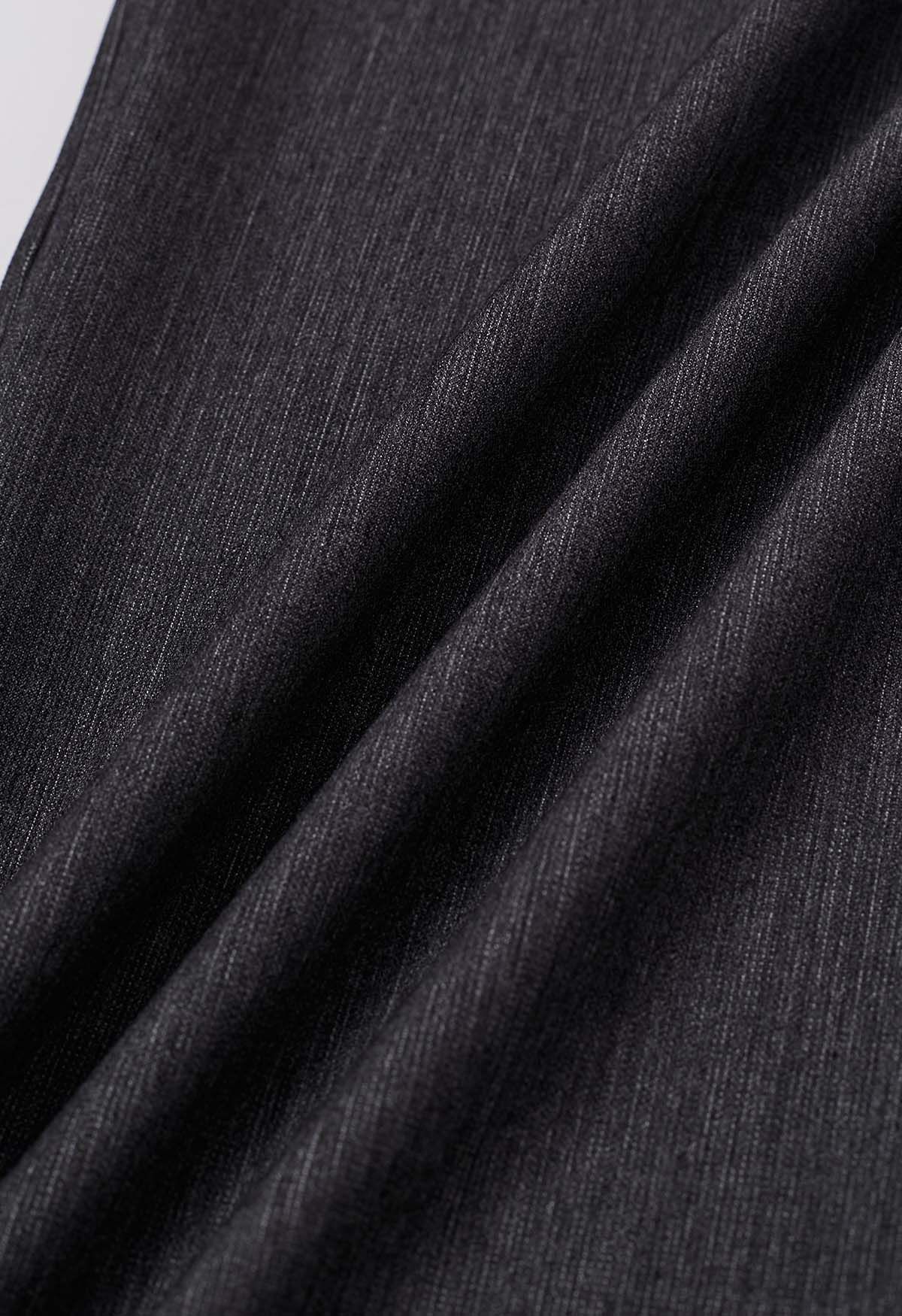 Pantalon large plissé Tailored Comfort en gris