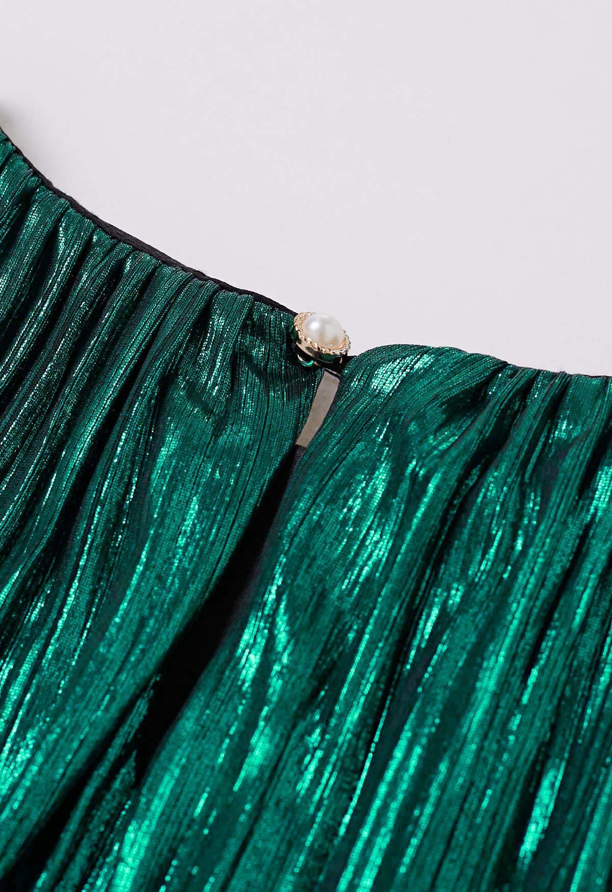 Glamorous - Mini-robe plissée à ceinture, vert
