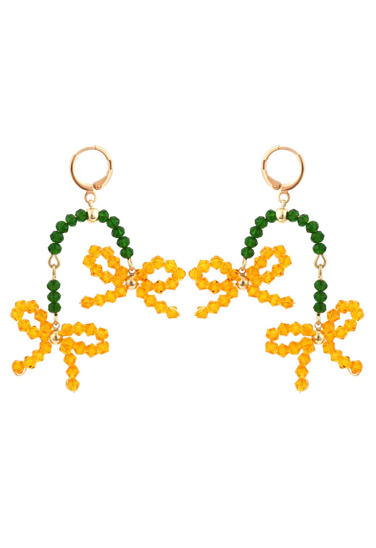 Boucles d'oreilles à nœud papillon en perles de style Vacay