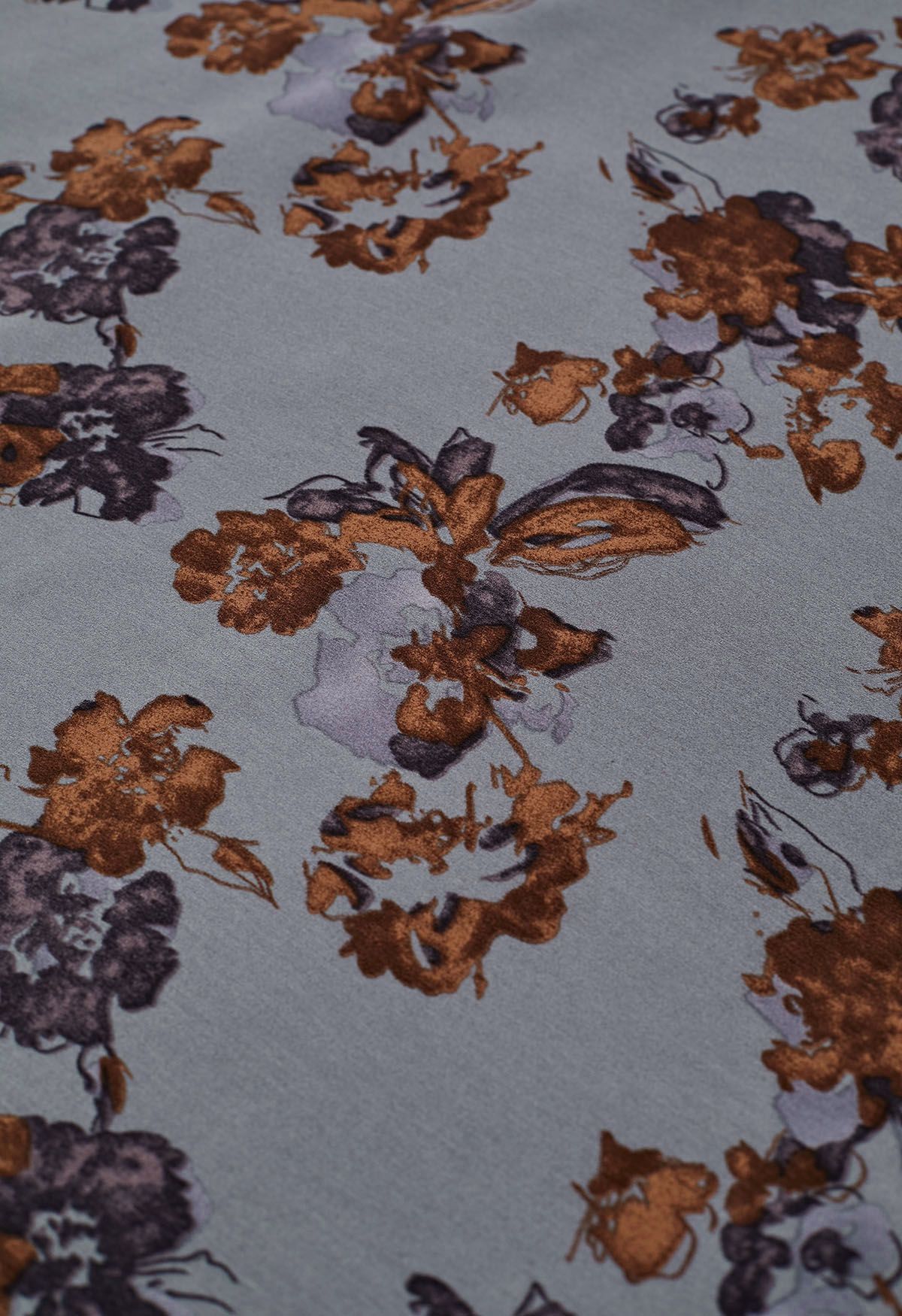 Jupe portefeuille vintage à imprimé floral et taille nouée