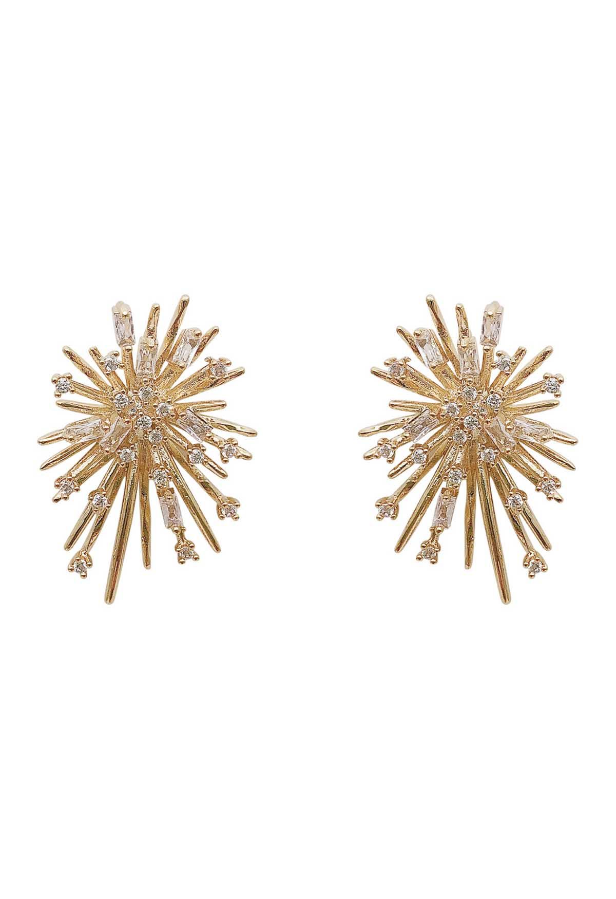 Boucles D'oreilles Zircon Feux D'artifice