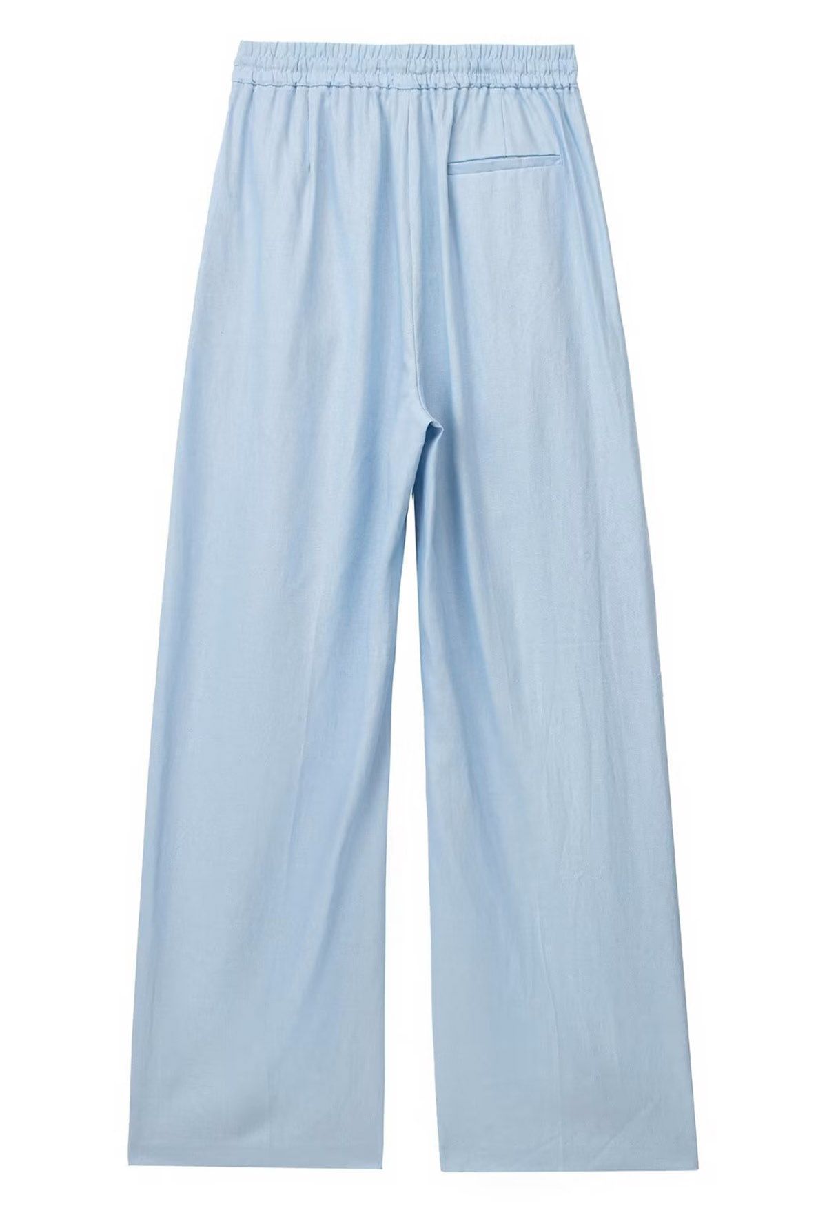 Pantalon Breezy en coton à jambe droite en bleu