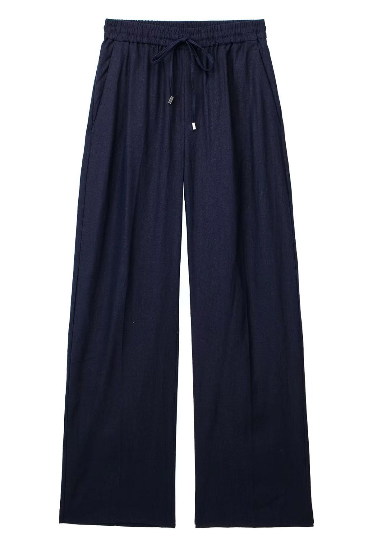 Pantalon droit Breezy en coton, bleu marine